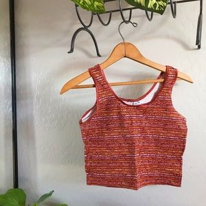 Maroon Stretchy Crop Top